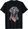 English Mastiff Amerikanische Flagge Geschenk Unisex T-Shirt