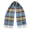 ABRAHAM MOON Merino Wool Muffler 25cm - Blue McKellar
