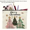 1pc Large Capacity Christmas Tree Cosmetic Bag - Durable Imitation Linen, , Scent-Free, Perfect for Travel Storage