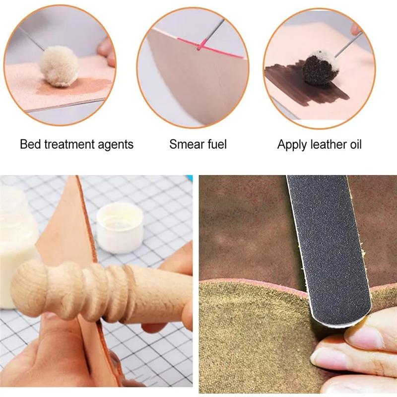 Fenrry Leather Craft Tool Kit,Carving Prong Lacing Stitching Chisel Set,Groover Tool,Professional Leathercraft Accessories