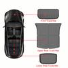 USVOTOV Trunk Mats For Tesla New Model Y Launch 2021-2025 Model 3 Highland Cargo Liner Front Back Sill Guard Anti-Kick Accessory