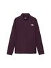 North Flashdry 3D Deep Size M [The Face] Long-Sleeve Zip-Up T-Shirt, Burgundy,