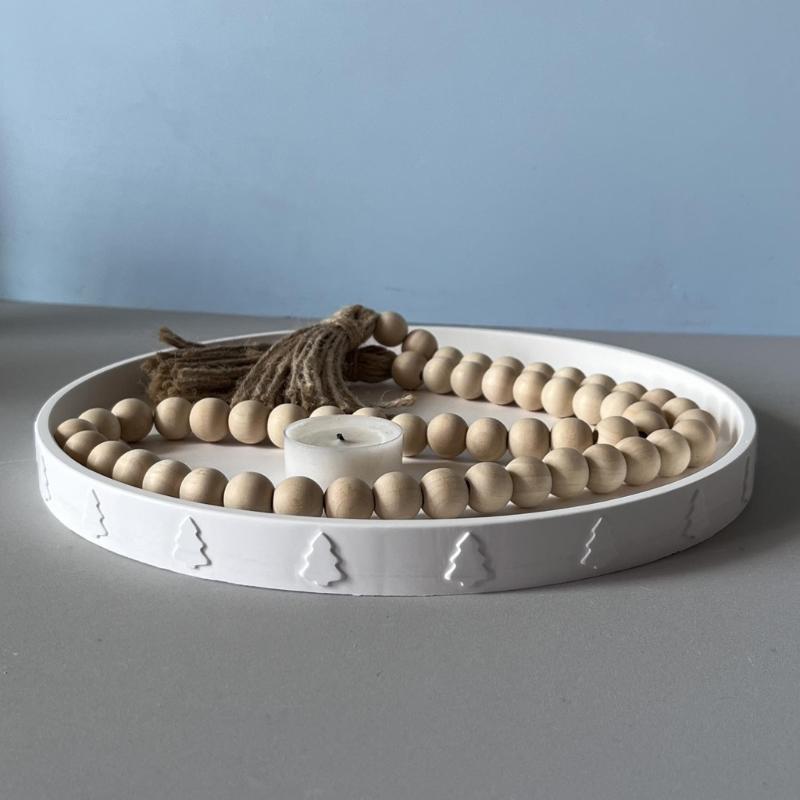 Resin Tray Mold Jewelry Tray Mold Silicone Coasters Mold Round Epoxy Mold for Casting Dish Storage Home Decors Art Craft