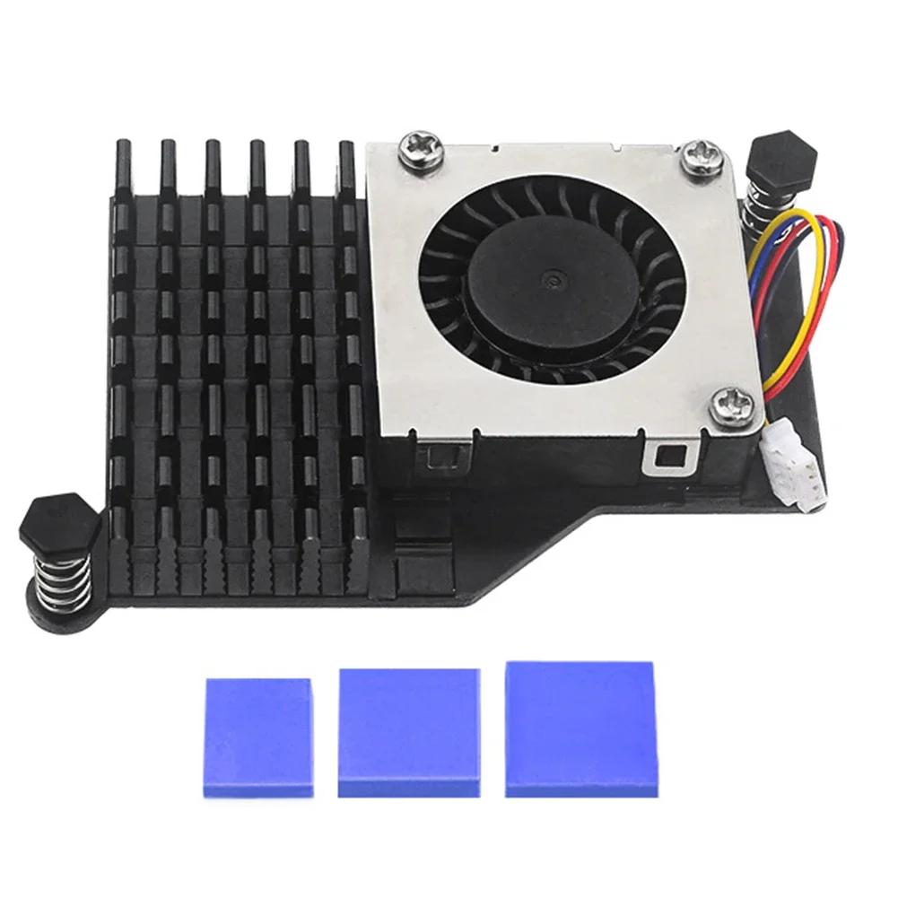 For Raspberry Pi 5 Active Cooler Official Fan Heatsink with Adjustable Speed Cooling Fan Cooling Heat Sink Radiator