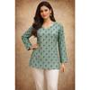 Heavy Maslin Designer Short Kurti Set Indian Bollywood Ethnic Top Tunic Kurta