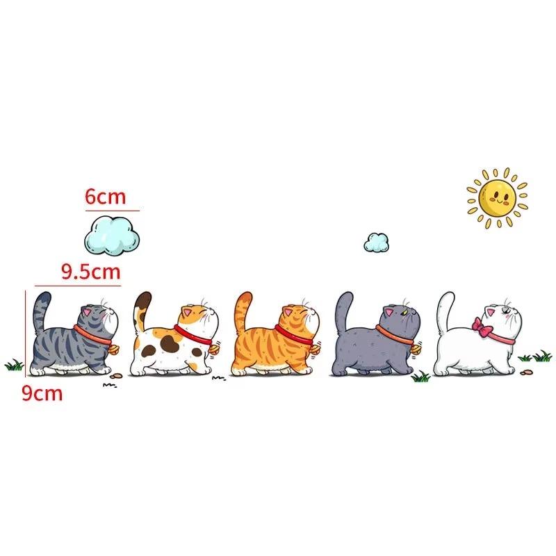 Car Stickers Styling Creative Cartoon Fun Cats  Auto Window Decals DIY Cars Motorbikes Decoration Vinyl Body Stickers