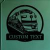 Personalized Locomotive Metal Wall Art, Custom Train Name Sign Home Decor, Vintage Railway Metal Wall Decor