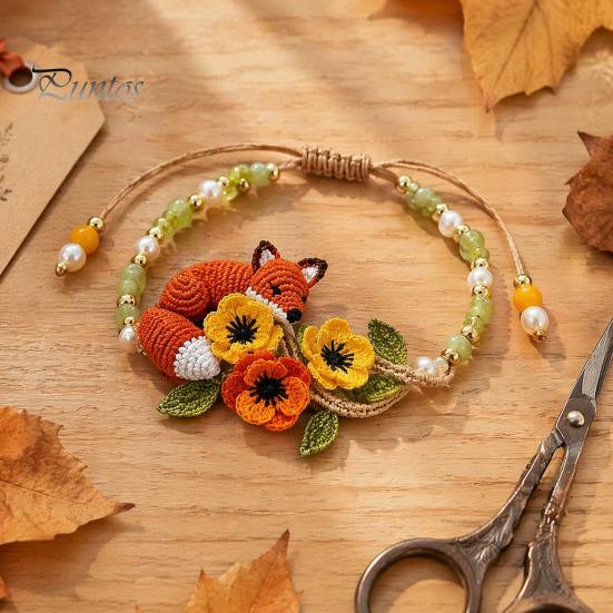 Diy Beaded Bracelet Kit DIY Making Kit, Beginner-Friendly Animal Bead Craft Relaxing Hobbies for Women Beadwork Jewelry Crafting Set Adults,