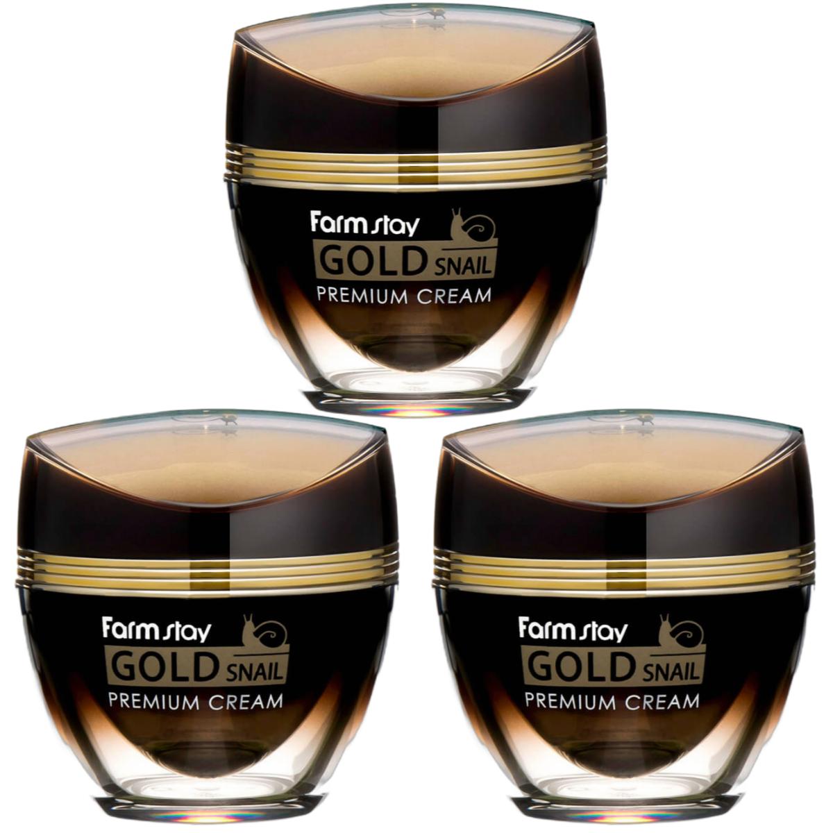 

[Farmstay] Премиум крем Gold Snail 50 мл 50ml X 3PCS