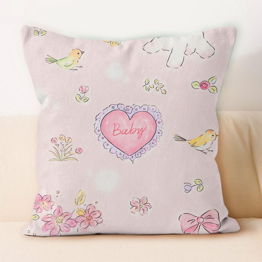 Retro and Cute Animal-Print Pillows Removable Covers for Home Use Pillows for Office Naps