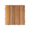 36 Pack Hardwood Interlocking Patio Deck Tiles Wood Interlocking Flooring Tiles,12" * 12" Interlocking Patio Tiles
