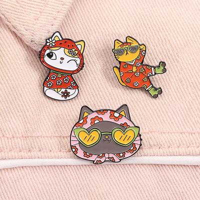 Cartoon Zee Dier Emaille Speld Schattige Haai Zeeleeuw Eend Speldjes Revers Badge Rugzak Grappige Sieraden Cadeau voor Kinderen Vrienden
