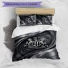 Newcastle United Football Printed 3 Pieces Bedding Set, Comfortable Skin Friendly Bedroom Duvet Cover Set