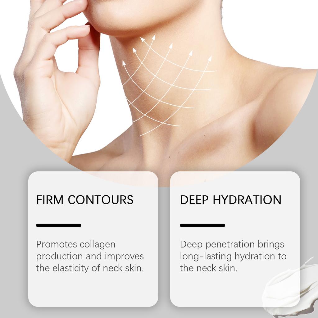 Firming Neck Cream Tightening Lift Double Chin Sagging Reduce Fine Lines Necklines Shaping Brightening Beauty Korean Skin Care