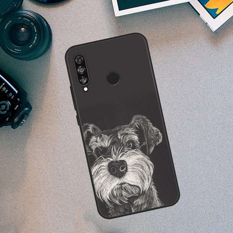 

Cartoon Schnauzer Dog For Huawei Nova 5T 9 10 SE 3i 7i 8i 11i 12i Y60 Y61 Y70 Y72 Y73 Y90 Y91 P30 P40 Lite Case Nova 11 Pro