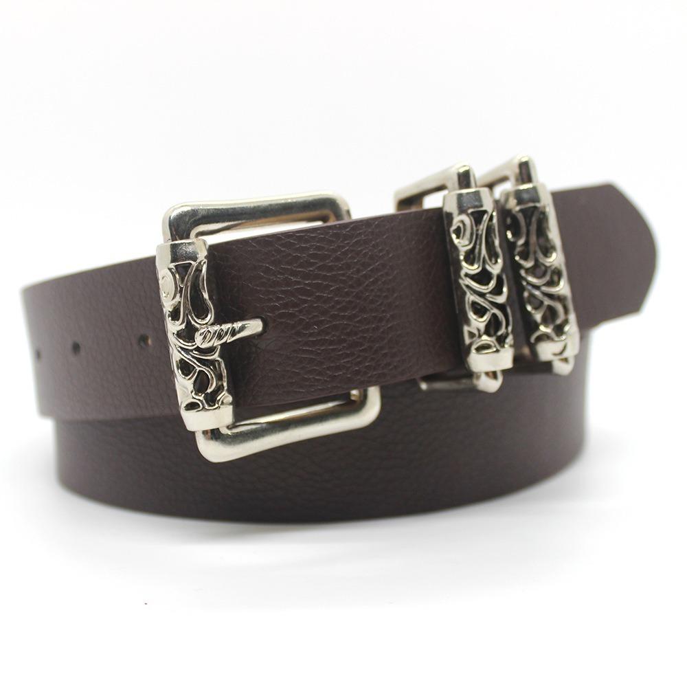 Classic Style Metal Buckle Belt Casual Waist Decoration New Versatile Waistband  Women
