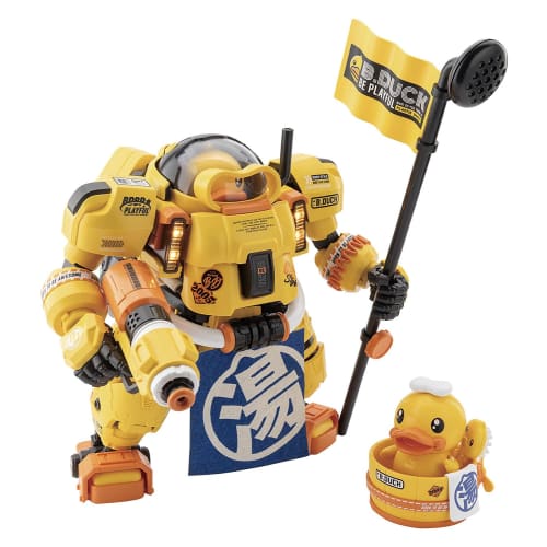 Wave B.DUCK & SPA.DUCK (B-Duck & Spa-Duck) Non-Scale Plastic Model Kit, Approx. 22cm Tall, KM-137