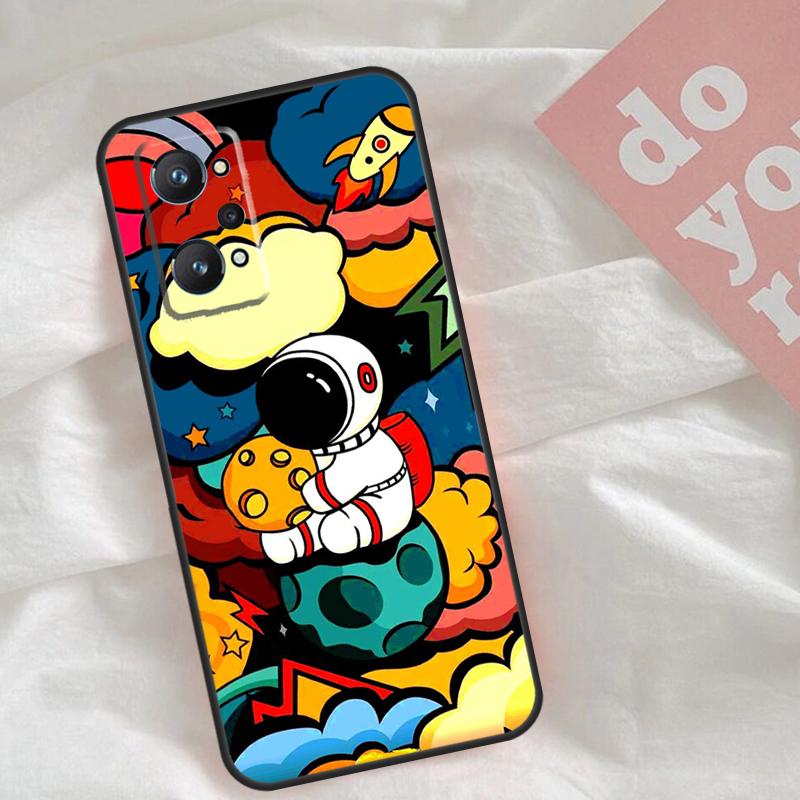 Star Astronaut Cute Case For Realme C75 C63 C61 C65 C67 C55 C51 C53 C35 C71 15 11 12 13 14 Pro Plus GT6 GT7 Pro