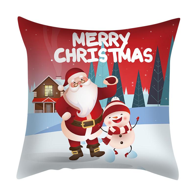 Santa Claus Pillowcase Nordic Exclusive for Amazon Living Room Bedroom Cushion Pillow Can Be Customized