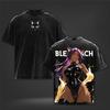 BLEACH Yoruichi Shihouin T-shirt Rétro Anime Vintage T-shirt Lavé Hommes Femmes Vêtements Surdimensionné 100% Coton T-shirts Streetwear