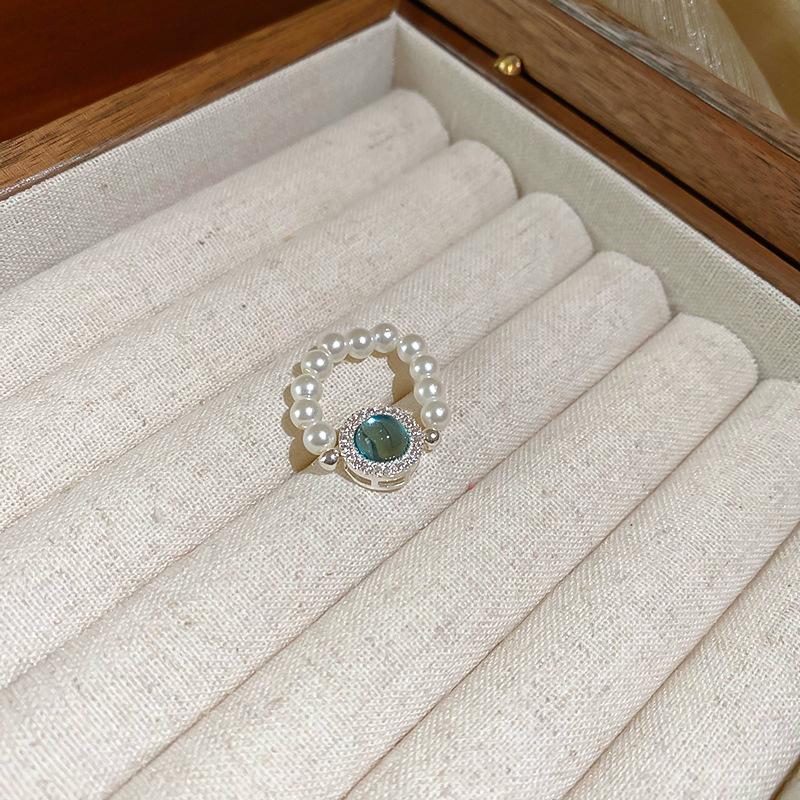 

Роскошные кольца с зеленым кристаллом неправильной формы золотистого цвета для женщин 2024 Нео-готика Циркон Высокий уровень Набор Аксессуары для корейской моды для девушек