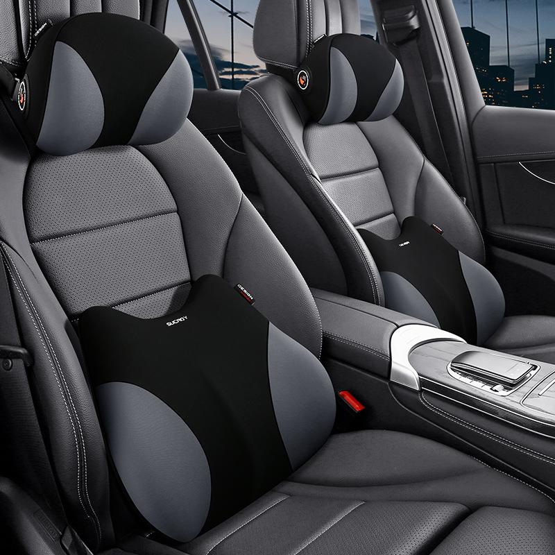 New Memory Foam Car Headrest /lumbar Pillow Neck Pillow  Lumbar Support  Universal for Office and Home Use
