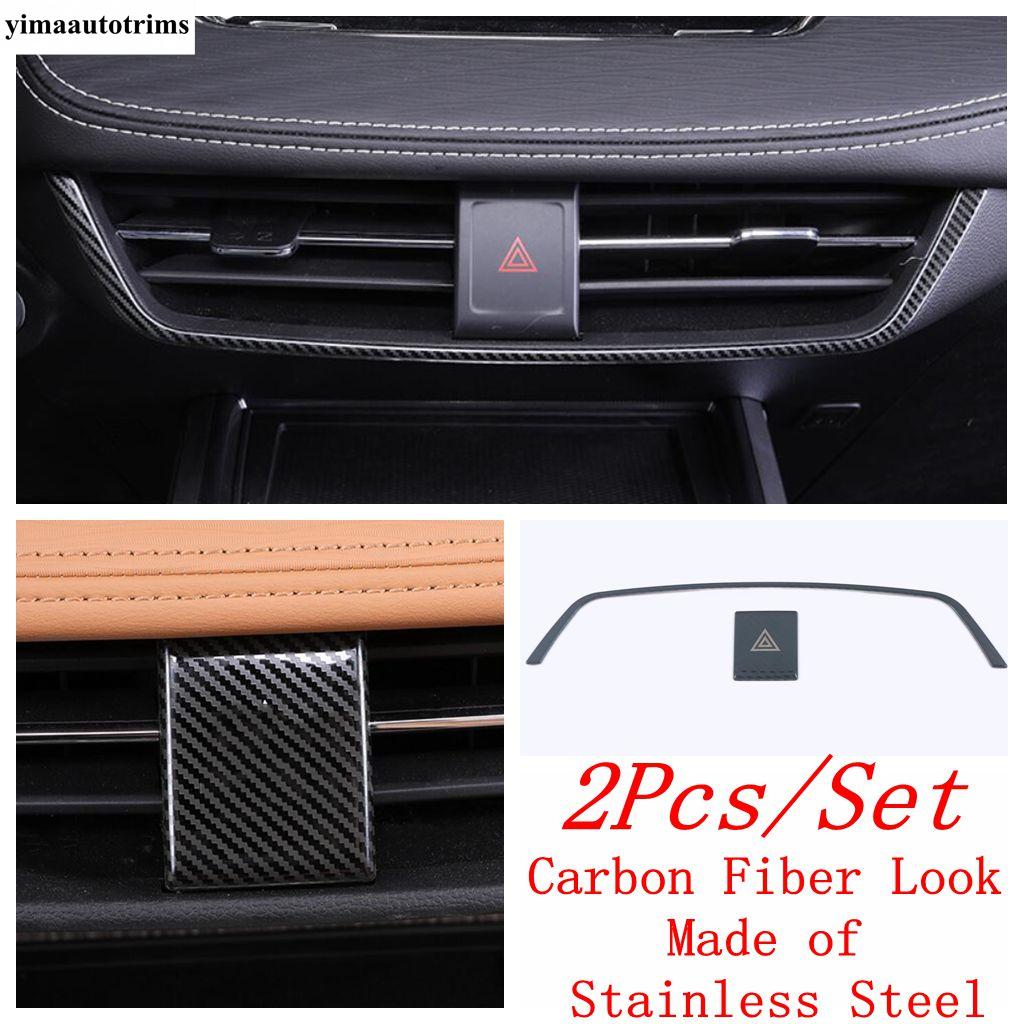 For Haval Jolion - 2024 Accessories Car Dashboard Center Air Conditioner AC Outlet Vent Warning Lamp Light Panel Cover Trim