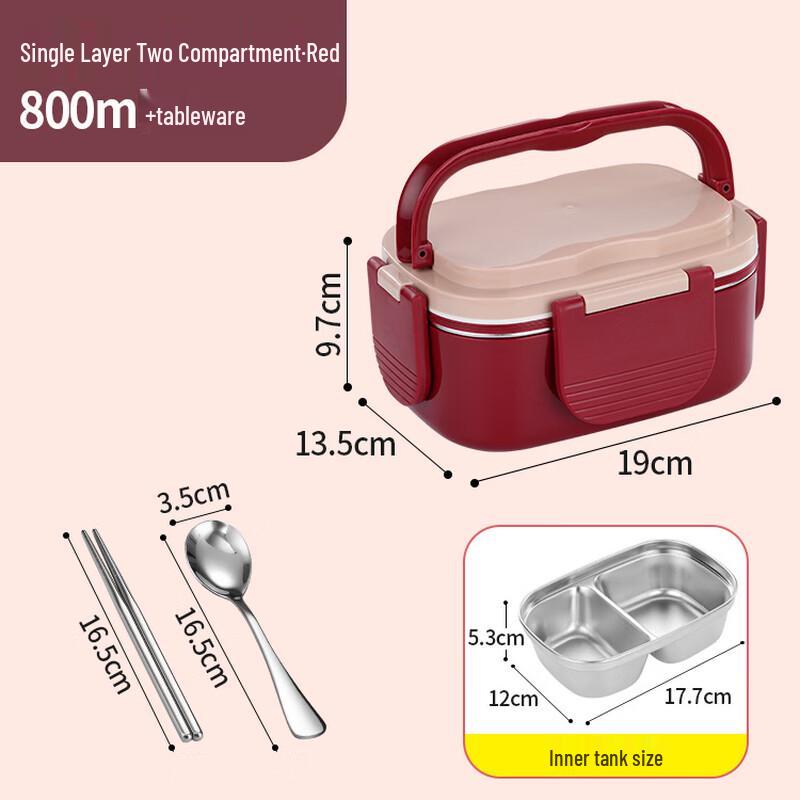 ZISIZ 304 Stainless Steel Insulated Lunch Box