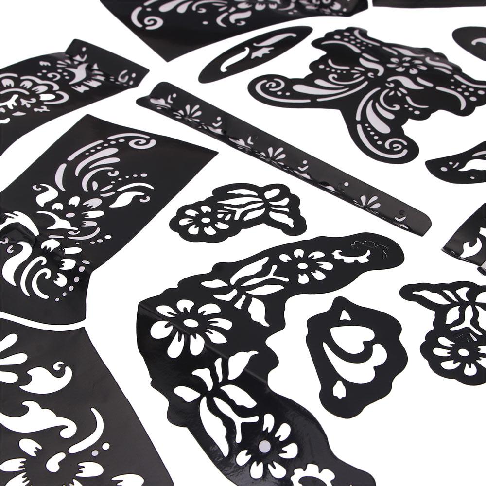 Art Tattoo Stencils Waterproof Henna Template Hand Art Stickers Tattoo Sticker Tattoo Temporary