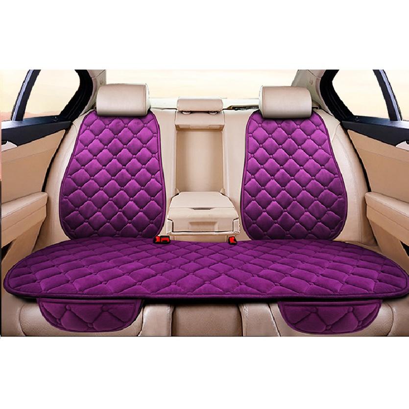 Car Seat Cover Front/Rear Flax/Linen Seat Cushion Protector Pad Black/Red/Beige/Grey/Coffee/Brown For Honda CRV M6