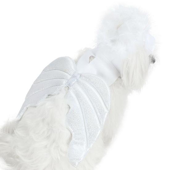 Pet Angel Wings Costume for Halloween Christmas Party Cute Dog Cat Dress