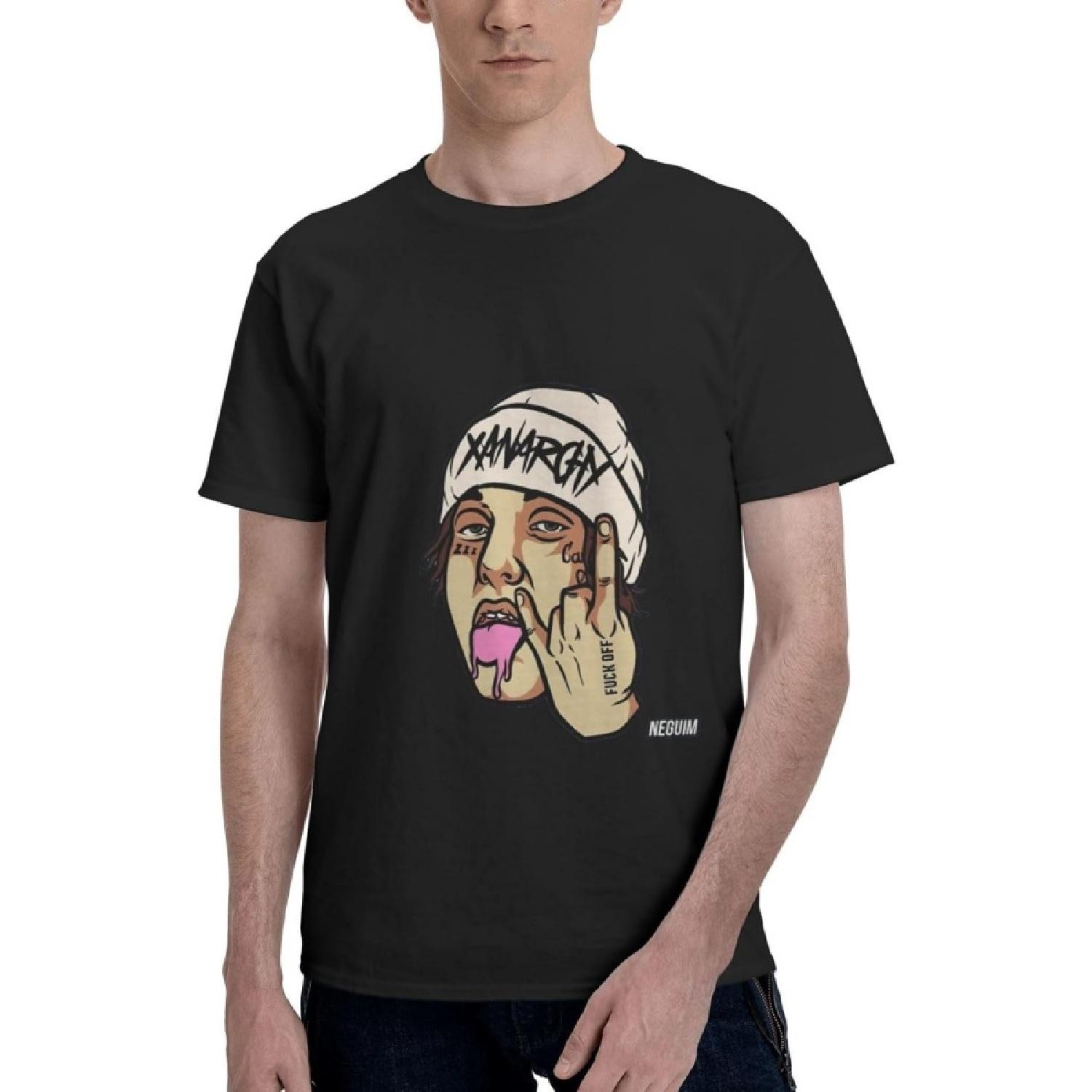 Hudpecne Mens T-Shirt Lil Xan T Shirt Sport Tee Sleeve Tops Tee XXXXXL разноцветный