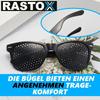 RASTOX Raster-Brille Loch-Brille Augentraining Entspannung Gitter-Brille schwarz
