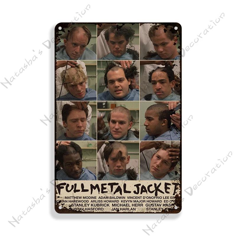 Classic Movie Metal Poster Full Metal Jacket Wall Decor Metal Tin Sign Vintage Wall Plate Retro  Plaque Industrial Decor