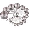 Smithcraft Measuring Cups and Spoons Set 18, Stainless Steel Measuring Cups and Spoons Set, 18/8(304) Steel Heavy Duty 8 Measuring Cups & 9 Measuring