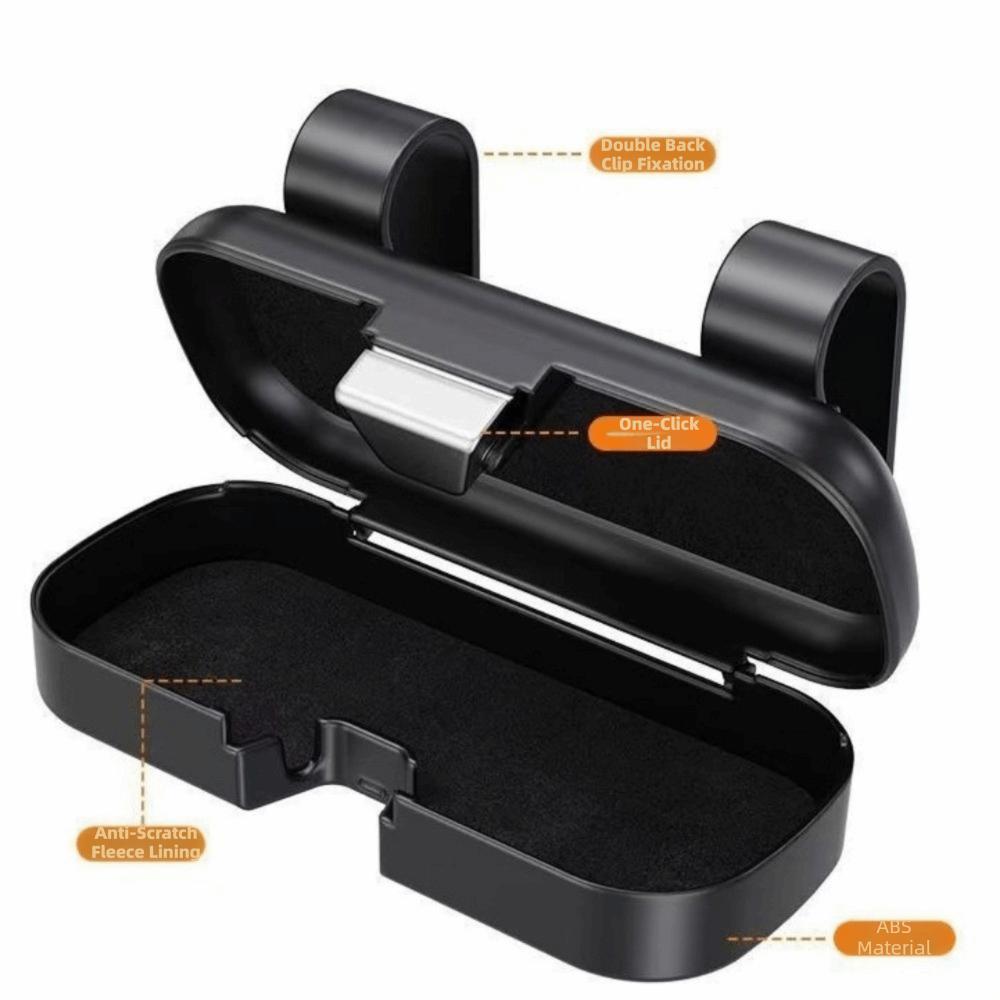 Scratch Resistant Car Sunglasses Holder Shock-proof Sun Visor Glasses Holder  Driving Accessorie