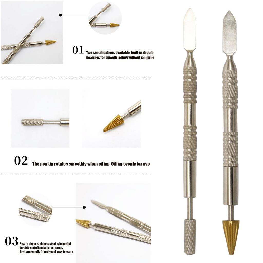Double-ended Edge Paint Pen Leather Edge Roller Pen Applicator Handmade Belt Finisher Adhesive Edge Sealing Tool