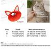 Tierförmiger Katzen-Elizabeth-Kragen Verstellbarer Katzen-Genesungskragen Katzen-Kegelkragen Kratzfest