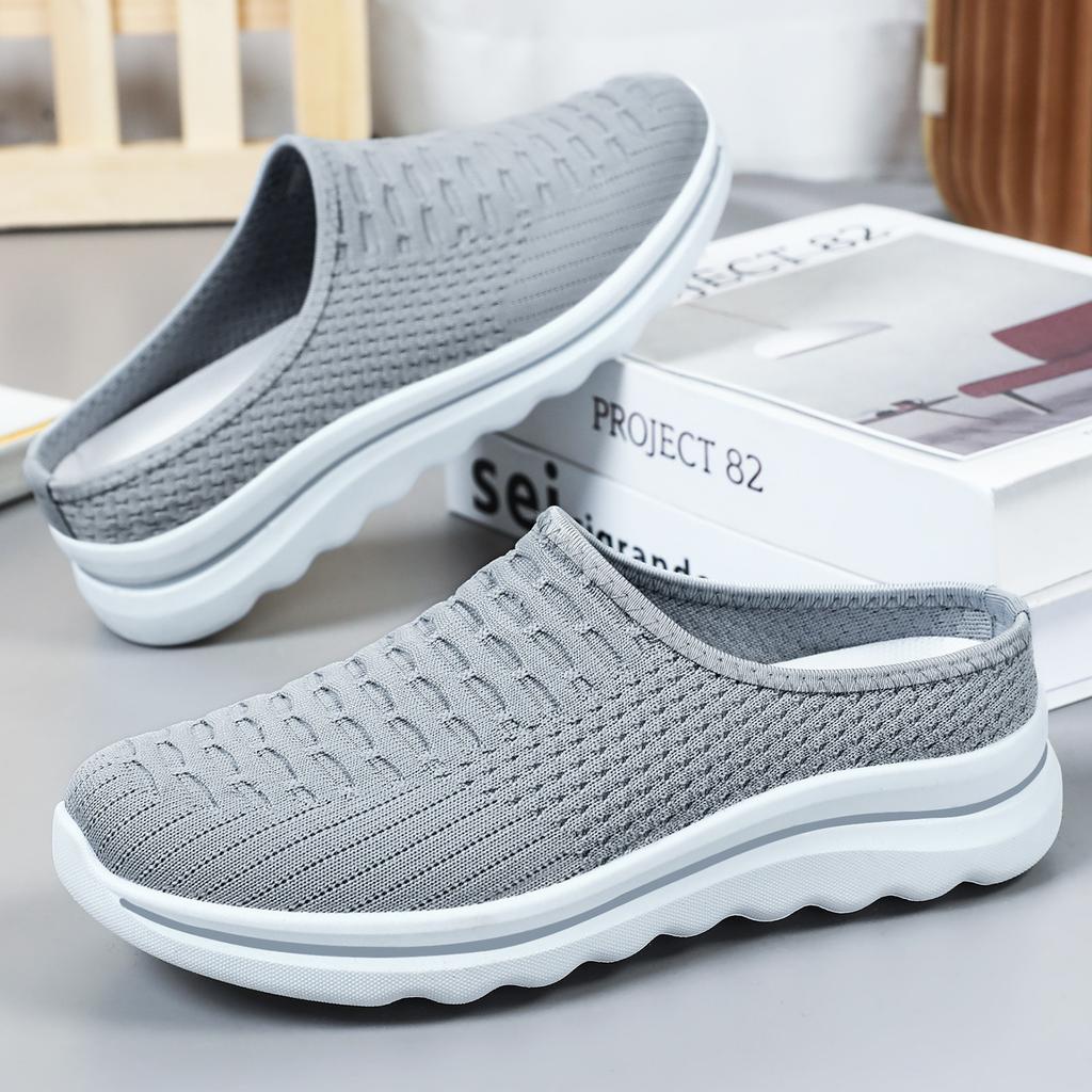 Summer Women Flat Slippers Half Slippers Mules Designer Comfortable Woman Shoes Fashion Ladies Hollow Out Outdoor Sandals