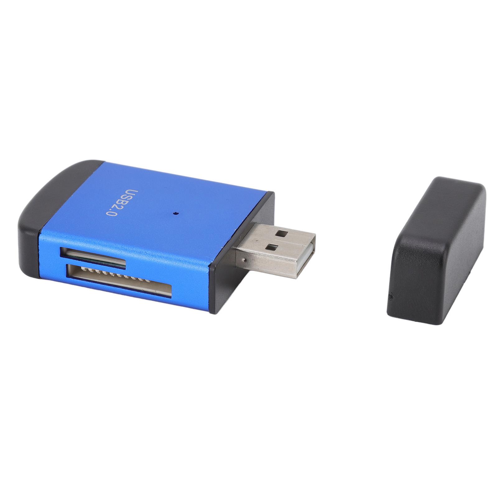 Card Rder USB2.0 Multifunction Maximum 480Mbps Alu um Alloy Plug and Play Automatic Check Memory Card Rder