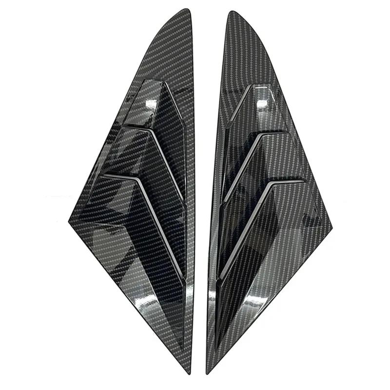 For Hyundai Sonata 9th 2015 2016 2017- ABS Plastic Rear Window Quarter Louver Cover Side Vent Trim Car Adhesive Accessories