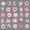 50 Cherry Blossom Doodle Cartoon Fresh Flowers Guka Hand Account Decoration DIY Skateboard Mobile Suitcase Stickers