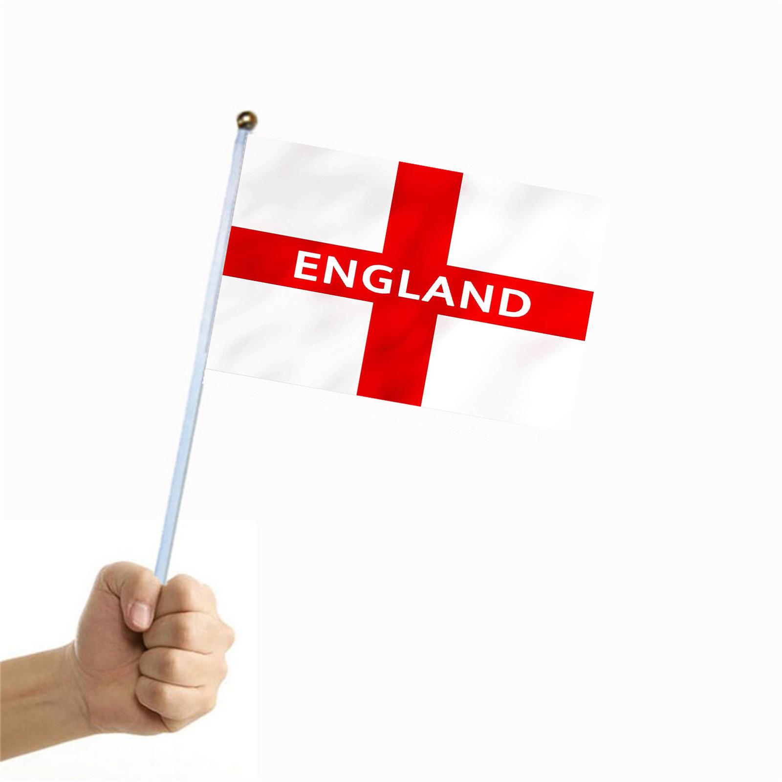 

1/5PS печатный размахивающий рукой флаг с двусторонним узором на флагштоке печатный флаг небольшого размера с держащим флагом One Size