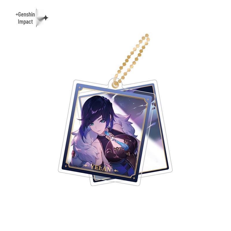 In Stock: Genshin Impact Character Badges & Keychains - Furina & Kazuha Series