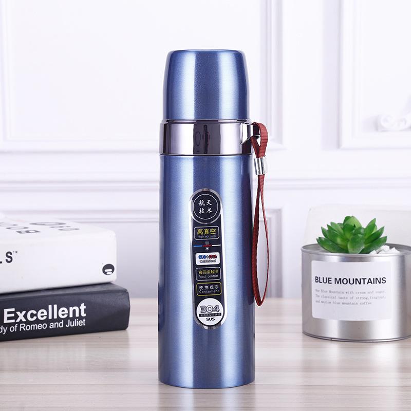 Tazza Isolante Portatile 500ml Borracce Termos Portatile in Acciaio Inossidabile Tazza Termos per Acqua da Viaggio Tazza da Tè per Ufficio