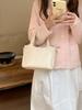 Summer fresh and simple bucket bag for women 2025 new solid color commuting shoulder bag, hand-held vegetable basket crossbody b