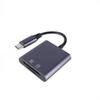 USB OTG Adapter with Type-C Interface Universal Aluminium Alloy Flash Drive TF SD Card Reader for IP15/16 Android Devices