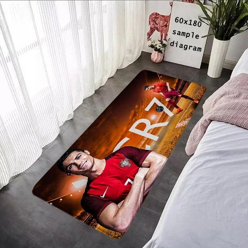 Foot Carpets CR7 Living Room Rug Cristiano Ronaldo Entrance Doormat Bathroom Rug Floor Mat Carpet Anti Slip Home Kitchen Hallway