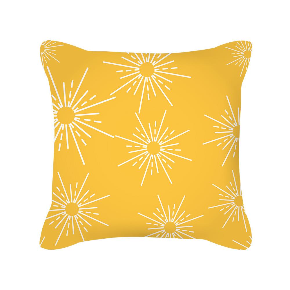 European Style Golden Geometric Pattern Pillow Cover Sofa Cushion Cover New Homeware Pillow Cover