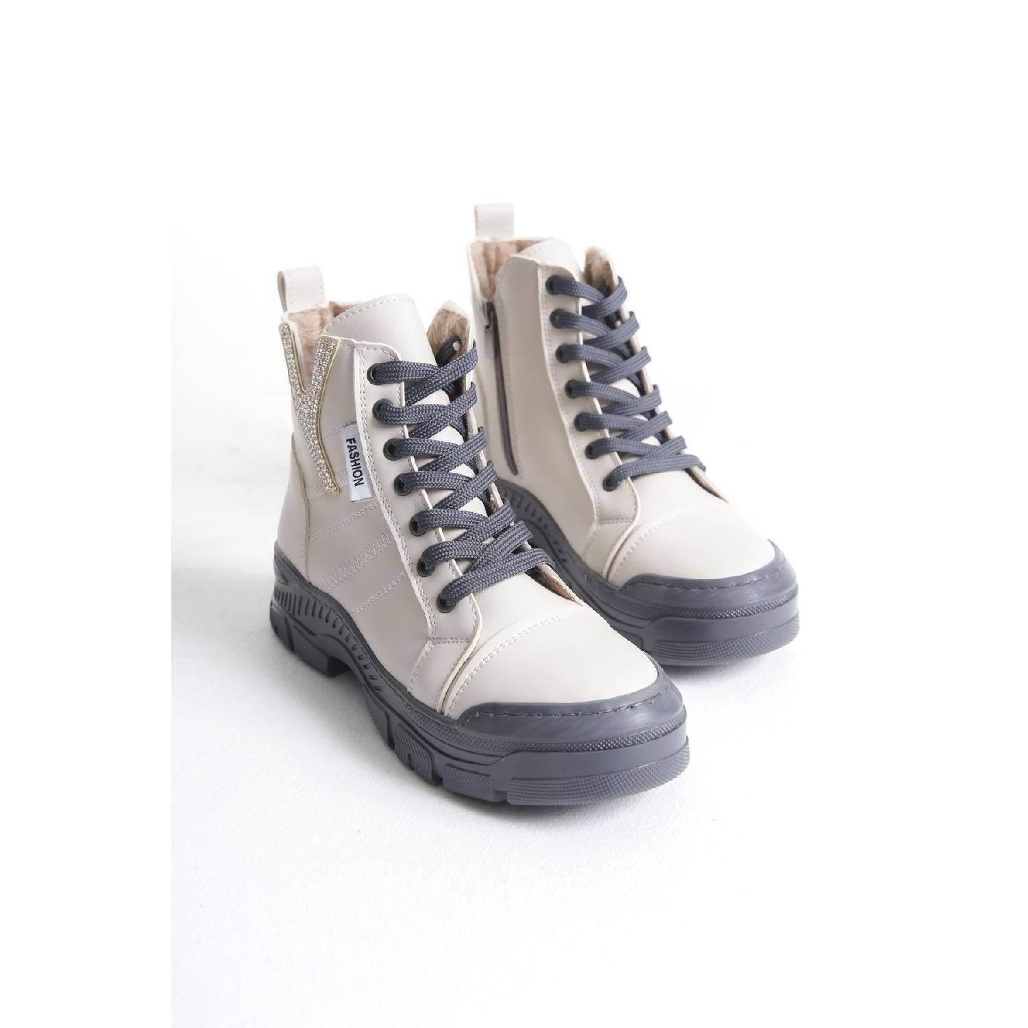 

Women s Stone Detailed Zippered Boots 36
